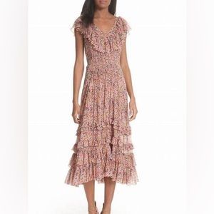 Rebecca Taylor Margo Floral Silk Women’s Dress SZ 12